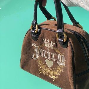 Velour juicy couture purse